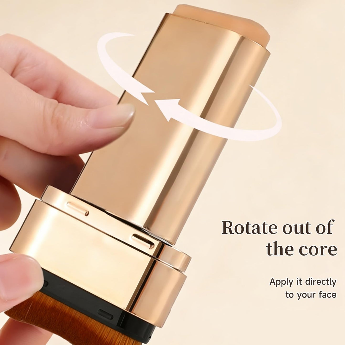 Foundation Stick 2-in-1 mit Pinsel – Full Coverage, wasserfest, für alle Hauttypen